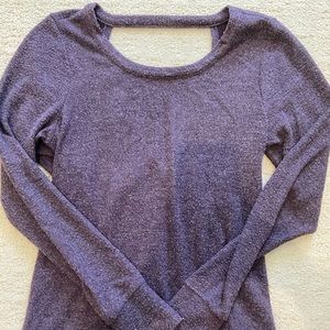Sweater with Open Back Design